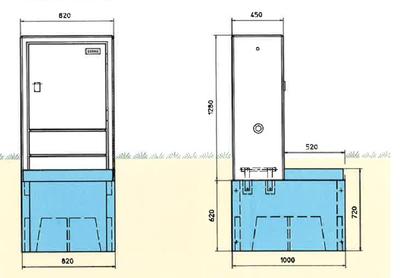 FS1 FILENIT Fertigfundament - 2-teilige Schachtabdeckung EN124: Klasse A15