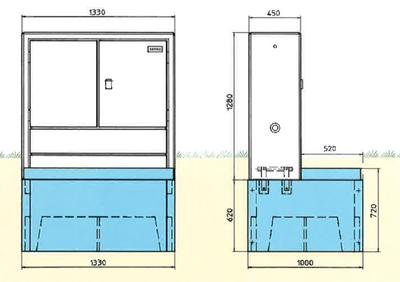 FS2 FILENIT Fertigfundament - 2-teilige Schachtabdeckung EN124: Klasse B125