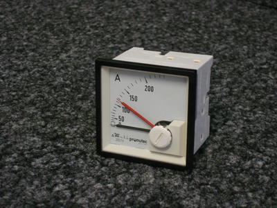 Bimetall-Ampèremeter pronutec "Whiteline" 200A / 1A