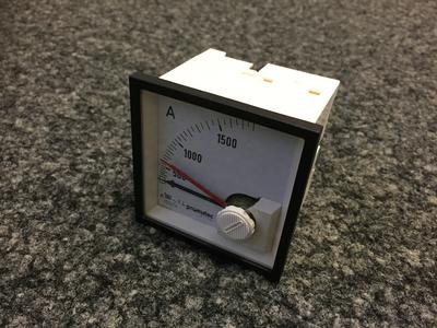 Bimetall-Ampèremeter pronutec "Whiteline" 1500A / 5A