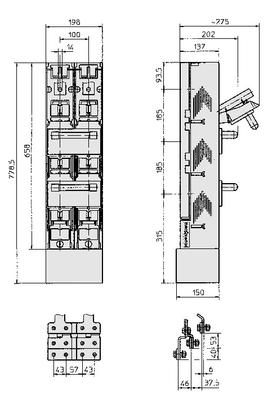 EUROSWITCH Lasttrenner 2x1000A