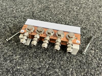 Potentialausgleichsschiene komplett 204mm