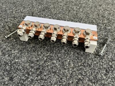Potentialausgleichsschiene komplett 274mm