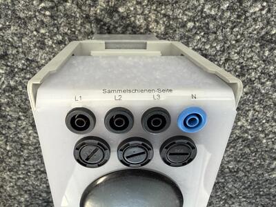 Eigenbedarfsleiste 63A mit Klemmenabgang L1/L2/L3/N + N geschaltet inkl. 3 Geräteschutzsicherungen